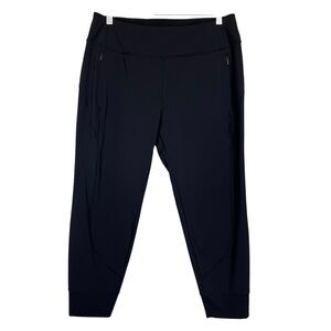 Athleta Women’s Large Reineer Black Jogger Athletic Pants